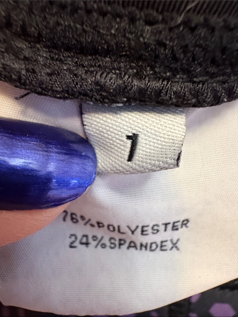 PSR Riding Tights with Silicone Grip Purple - Picture 7 of 8